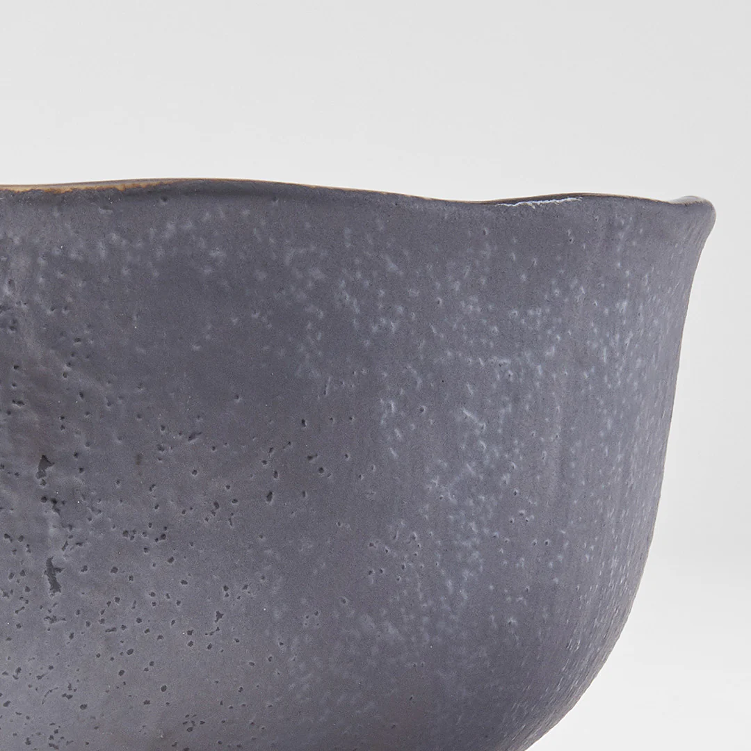Akane Grey uneven round bowl 14cm - Image 3