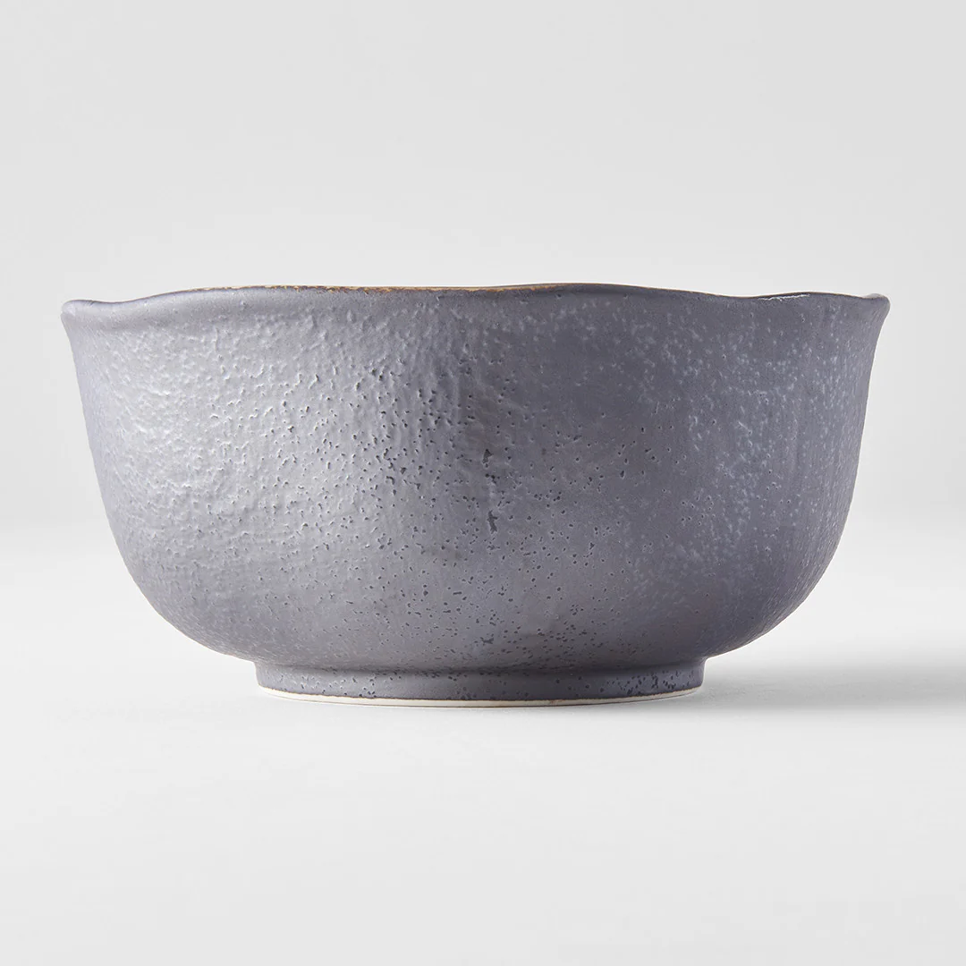 Akane Grey uneven round bowl 14cm - Image 4