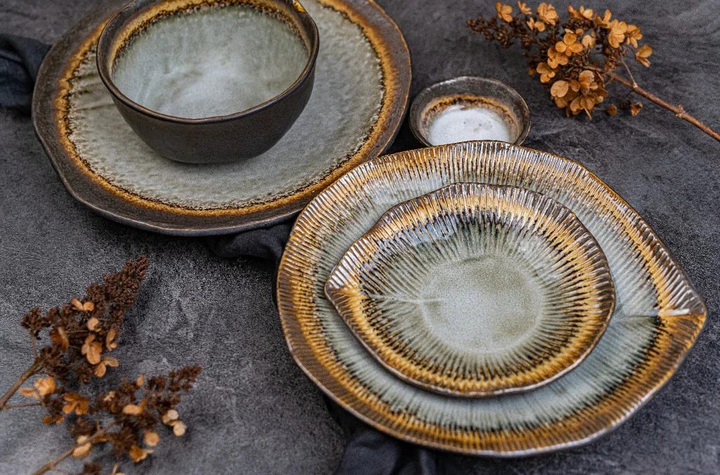 Akane Grey ridge plate 15cm - Image 7
