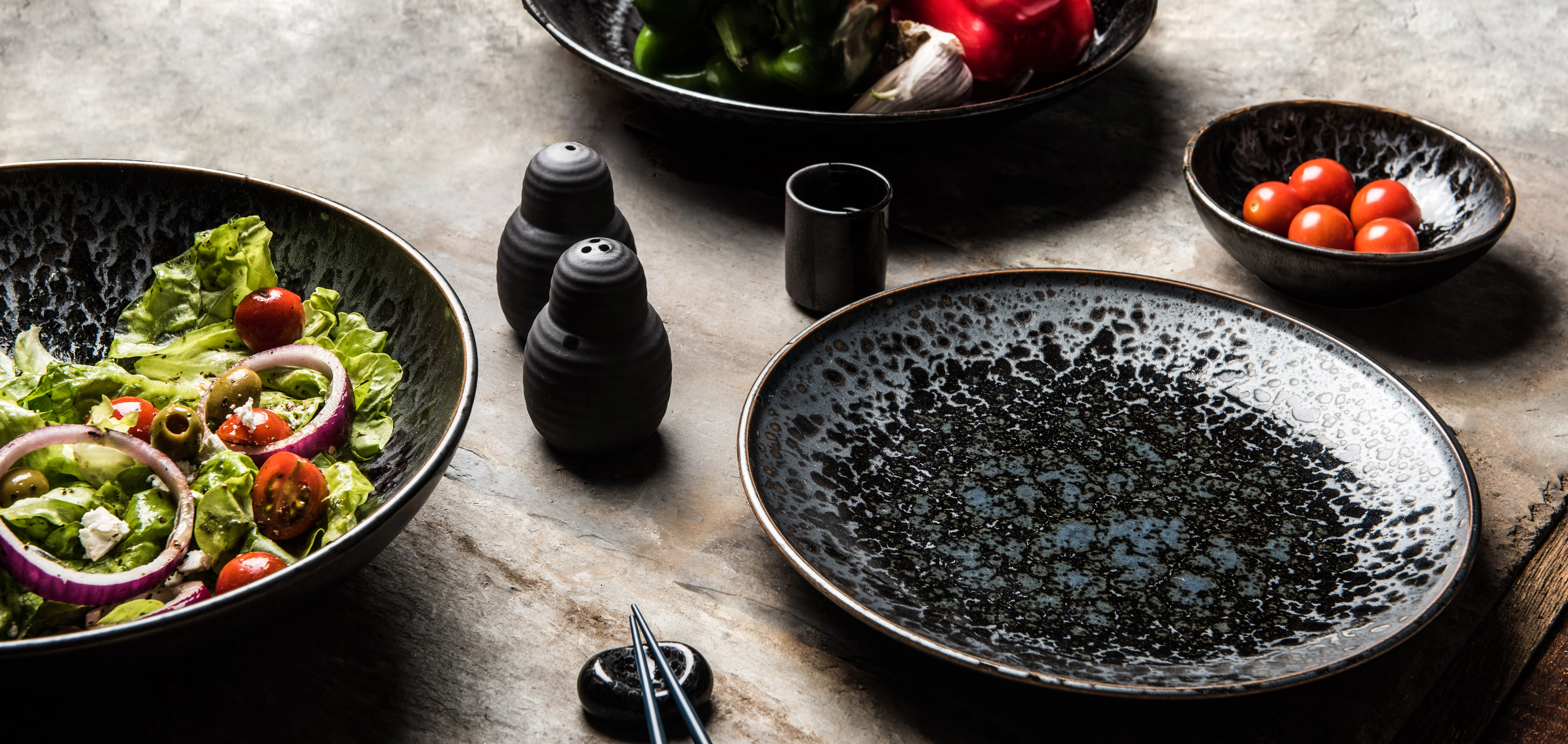 Black Pearl uneven medium bowl 15cm - Image 8