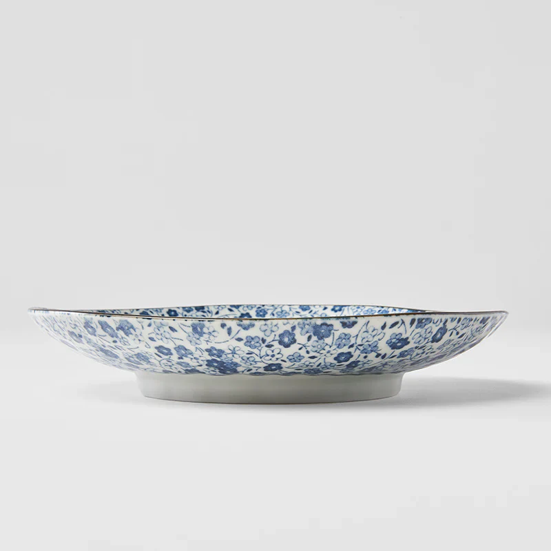 Blue Daisy uneven side plate 19cm - Image 3