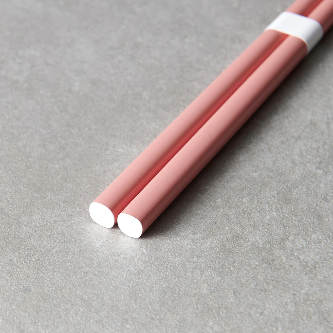 Pink & White chopsticks 23cm - Image 2