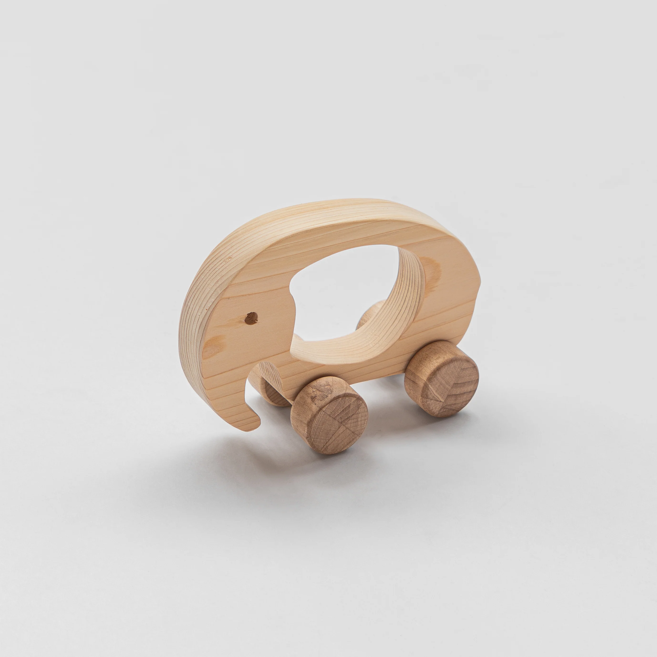 Cocomo Hinoki Wooden Animal Car Toy - Elephant - Image 2