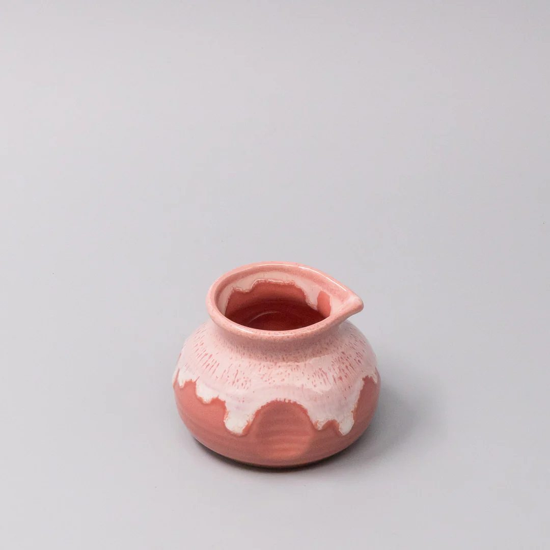 Coral Pink White Drip Pourer 120ml