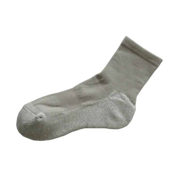 Cotton Cashmere Walking Socks - Light Grey