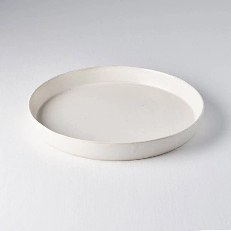 Craft White round high rim 25cm