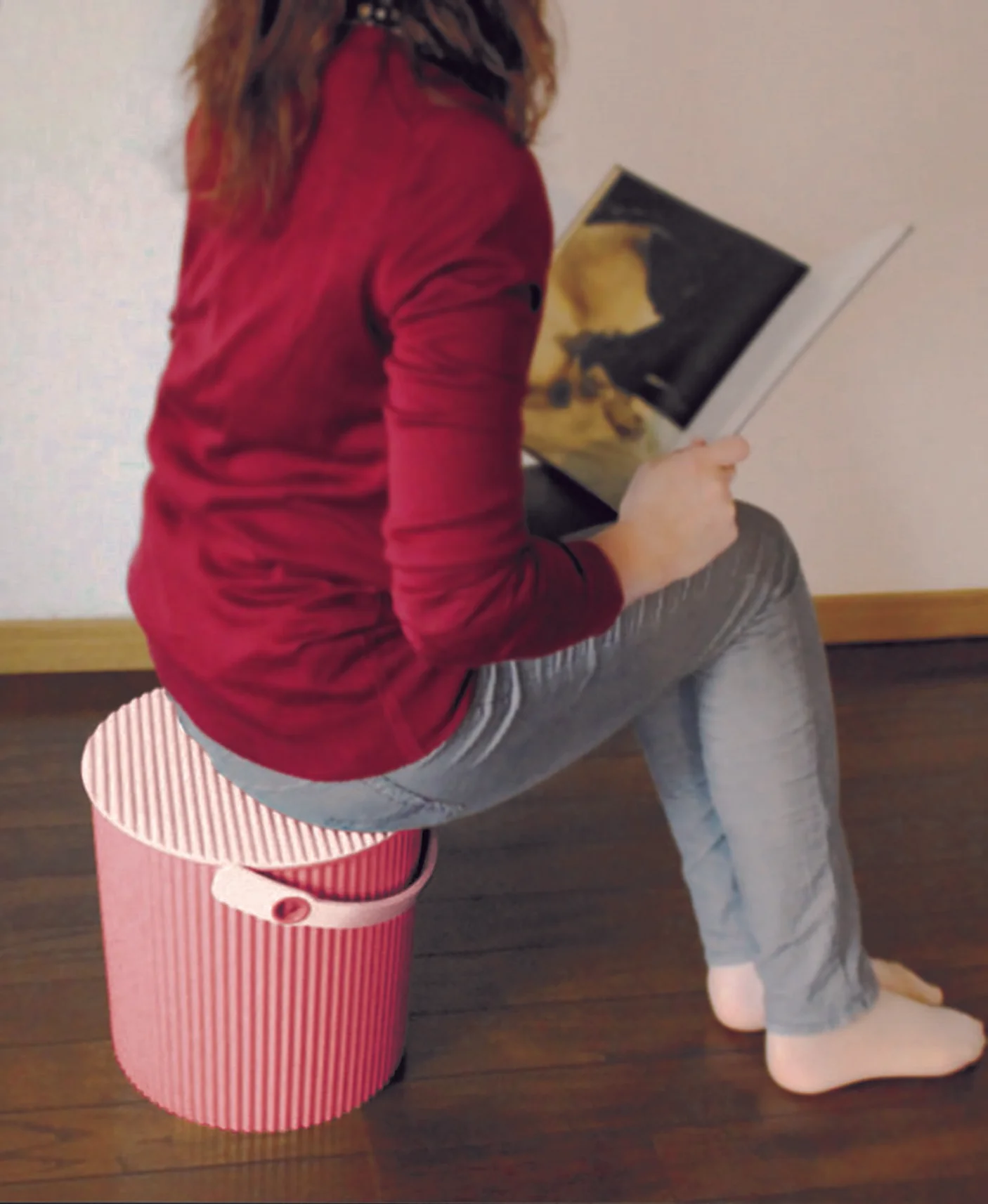 Hachiman Fraichair mini Storage Bucket 4L - Grey Yellow - Image 11