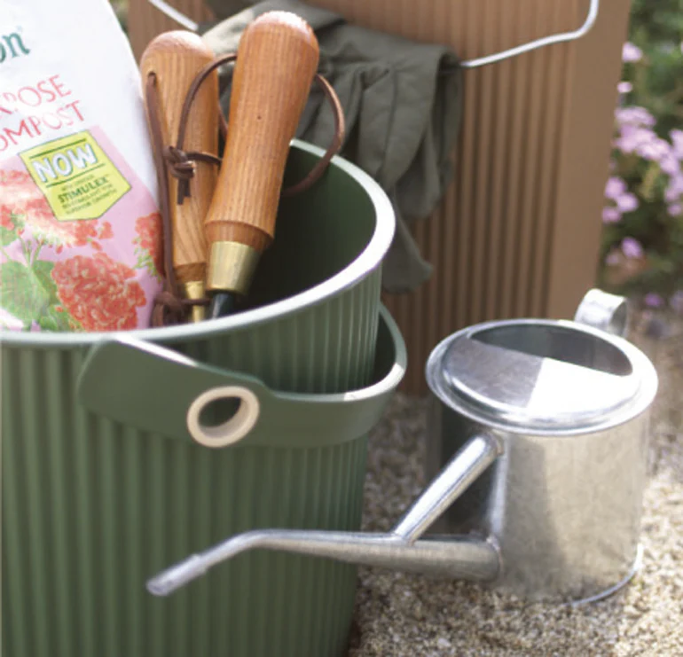 Hachiman Garden Tool Storage Bucket 20L - Dark Green - Image 6