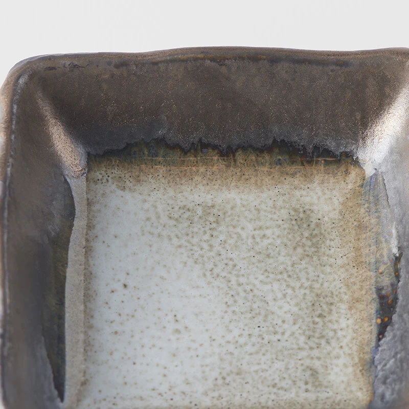 Grey Square sauce dish 7cm - Image 2
