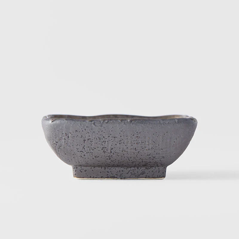 Grey Square sauce dish 7cm - Image 3
