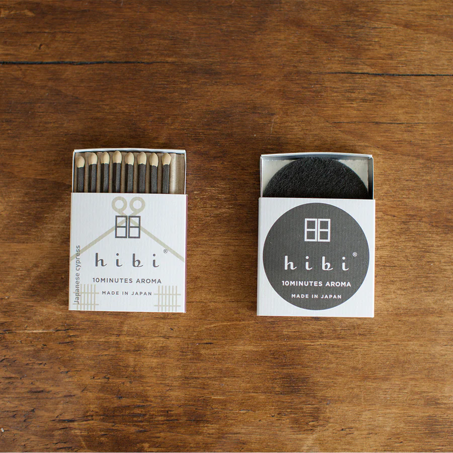 Hibi 10 Minutes incense matches Cypress