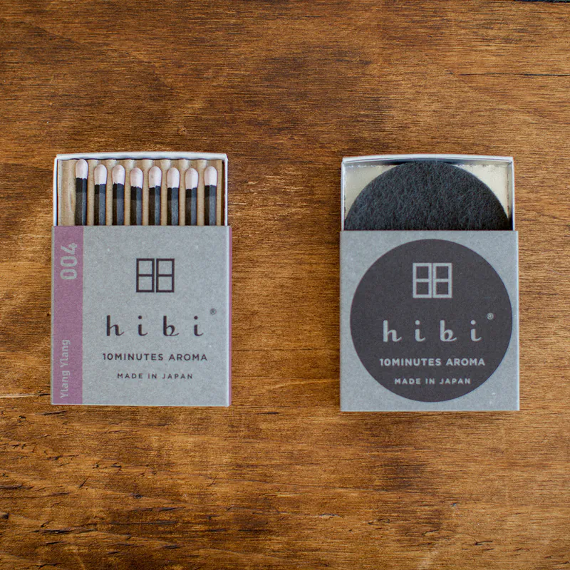 Hibi 10 Minutes incense matches Ylang Ylang
