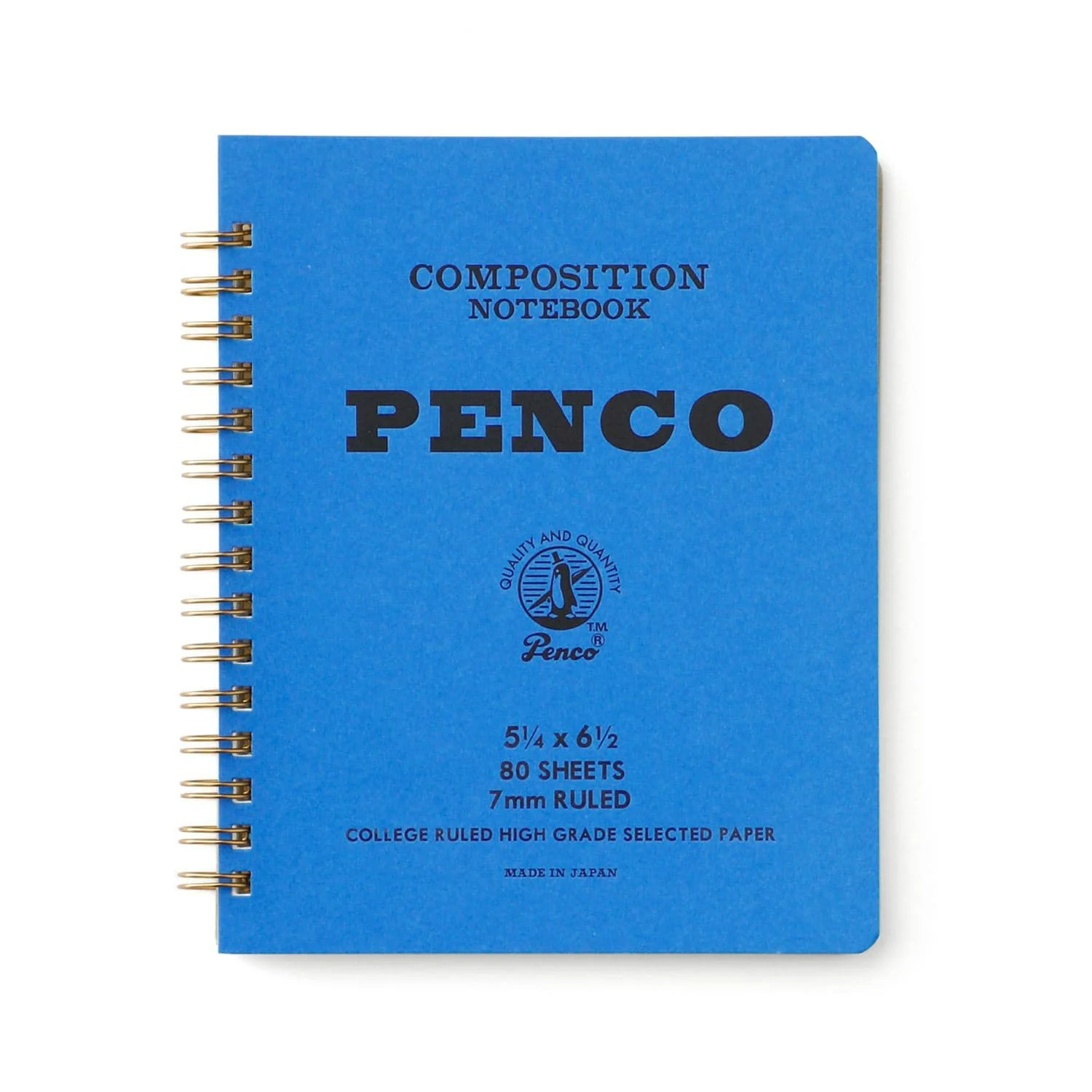 Hightide Penco Coil Lined Notebook M - Blue