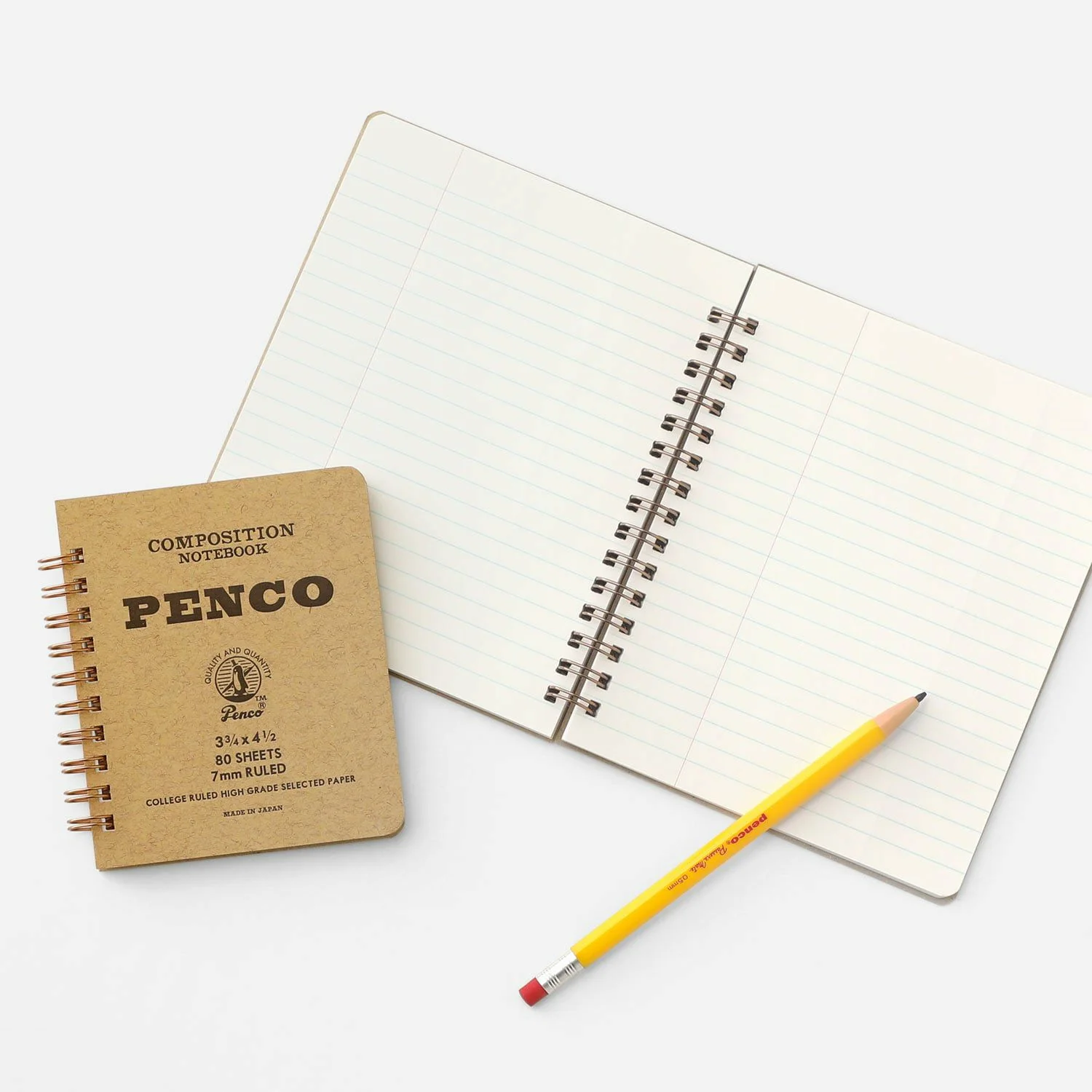 Hightide Penco Coil Lined Notebook M - Natural - Image 8