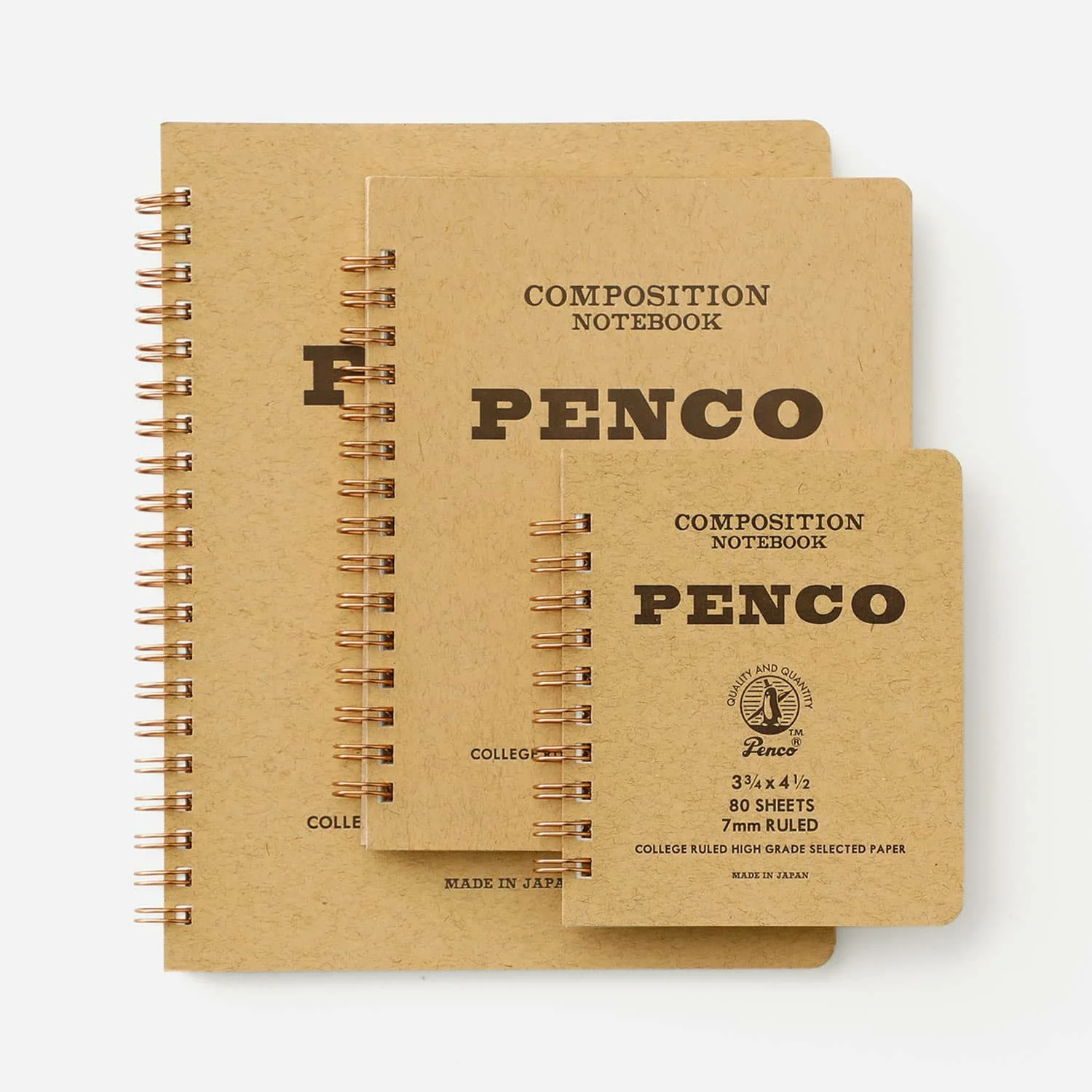 Hightide Penco Coil Lined Notebook M - Natural - Image 9