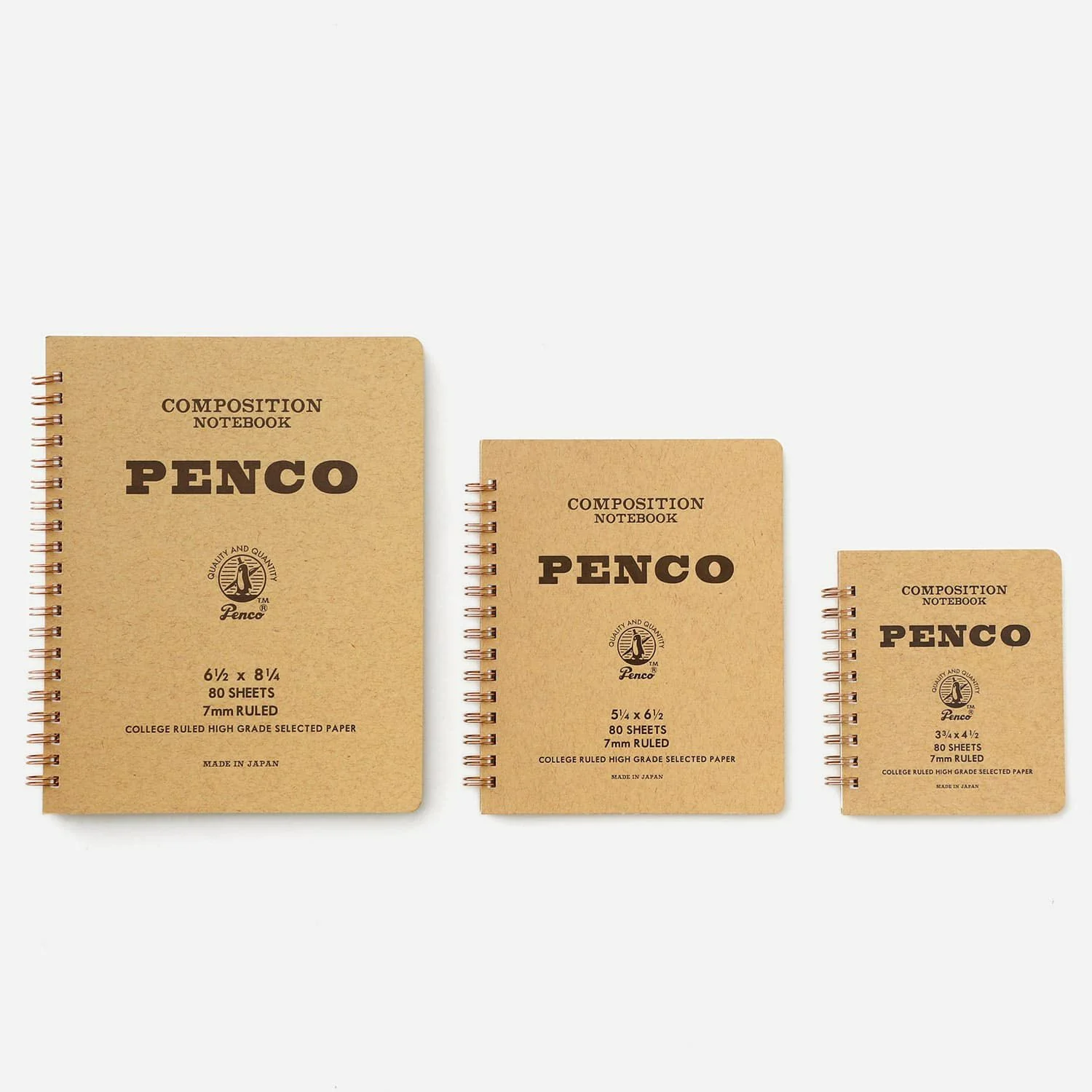 Hightide Penco Coil Lined Notebook M - Natural - Image 10