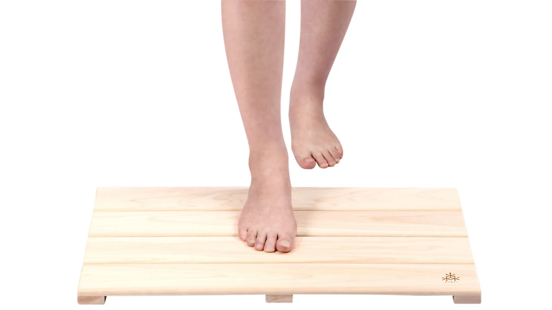 Hinoki Bath Mat with Non Slip Medium - Image 2