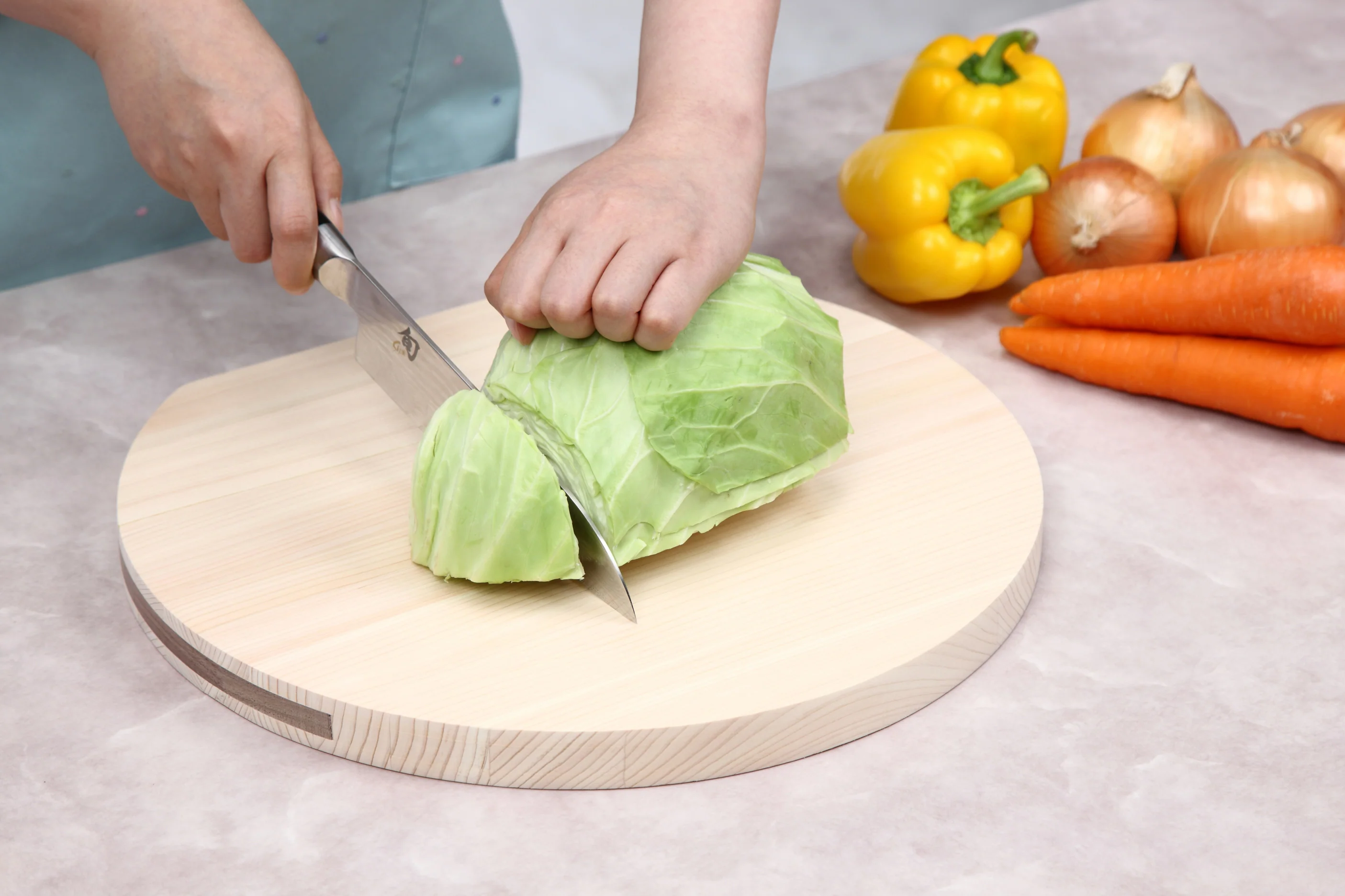 Hinoki Grooved Cutting Board D Type Medium - Image 3