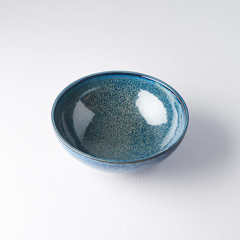 Indigo Blue bowl U-shape 21cm - Image 6