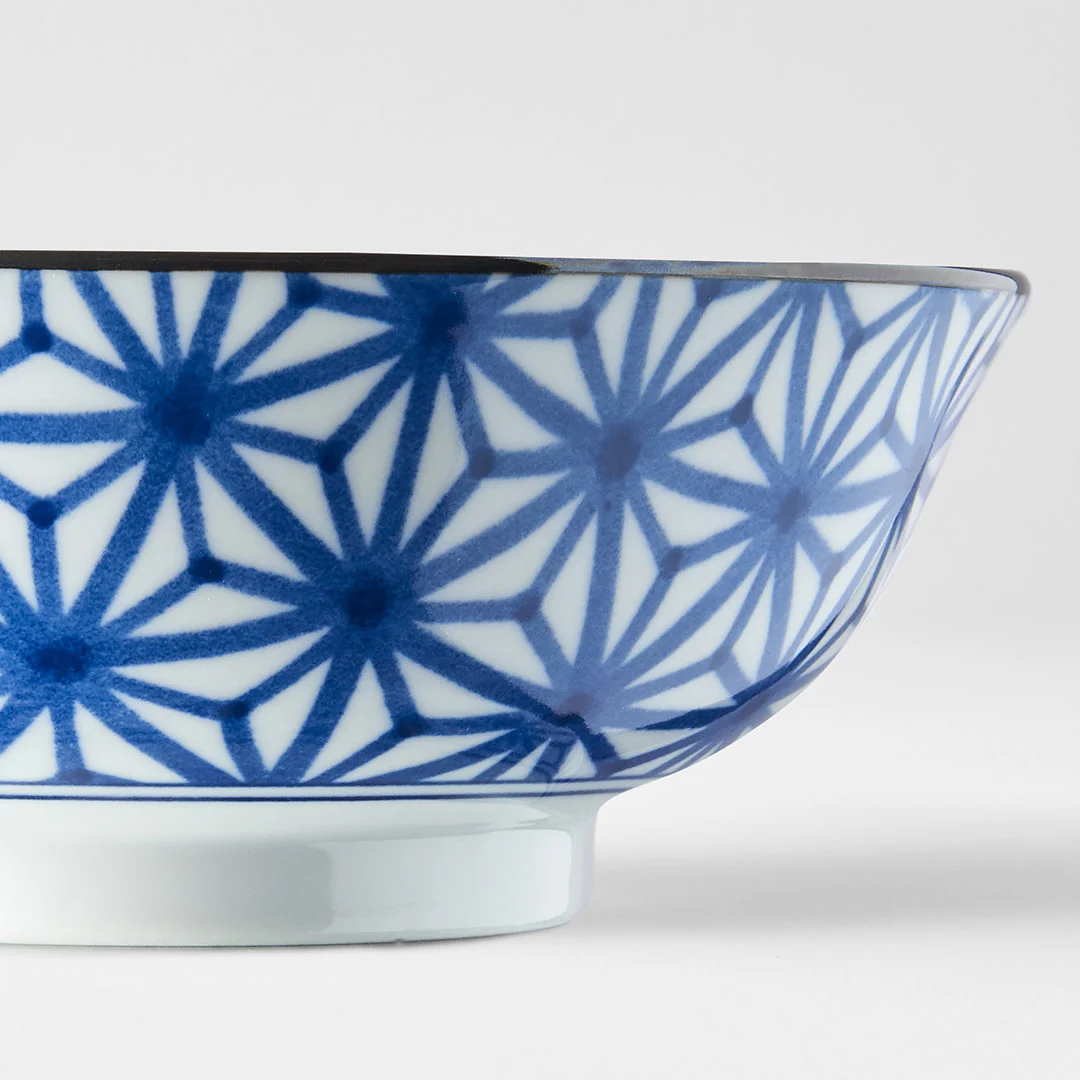 Indigo Ikat starburst large bowl 19cm - Image 8
