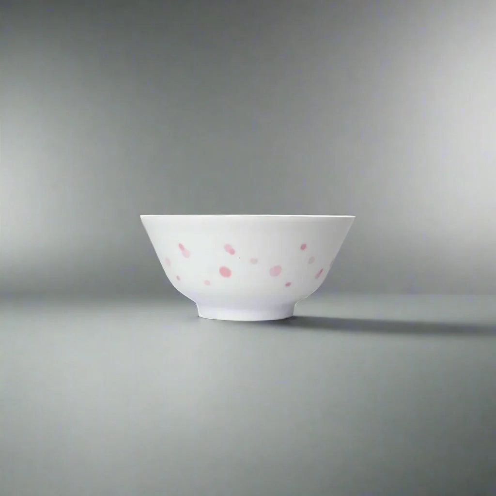 Kawaii Pink Glaze Small Bowl 14cm - Image 3