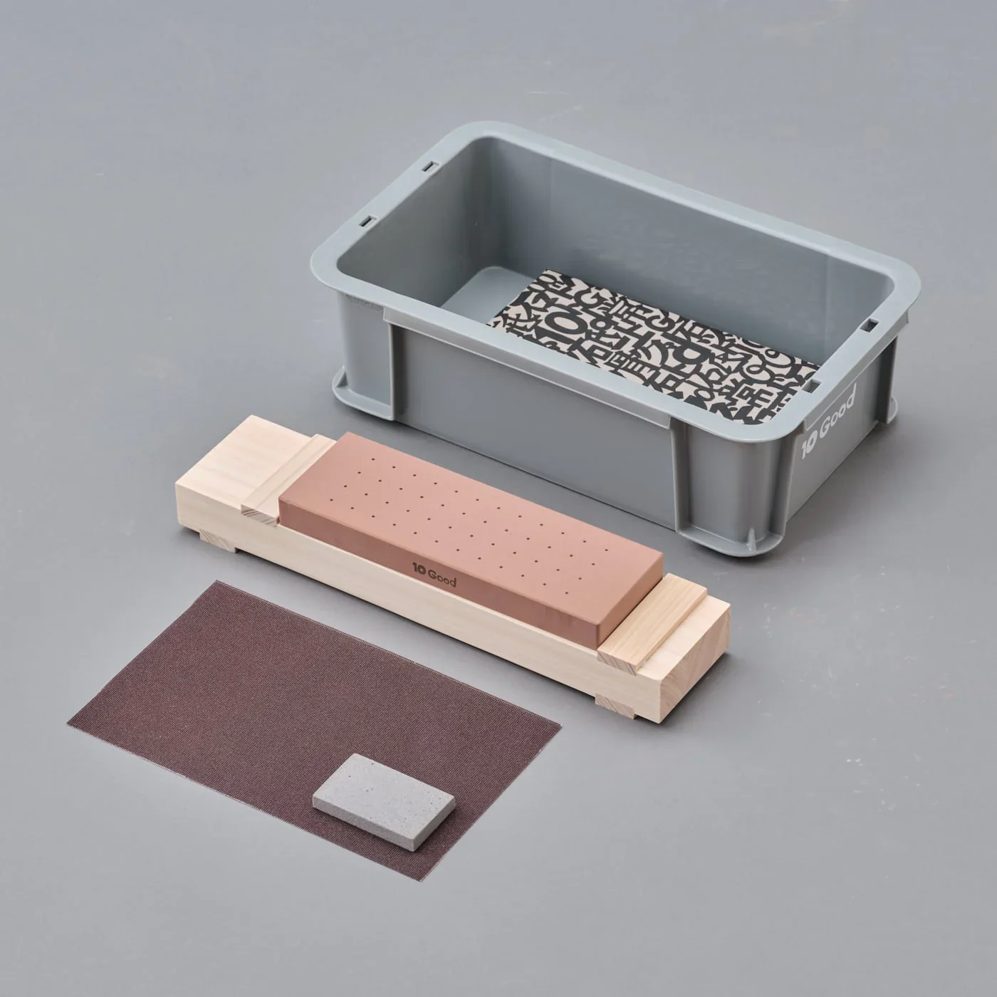 King 10 Good Sharpening Stone Set - Togiba