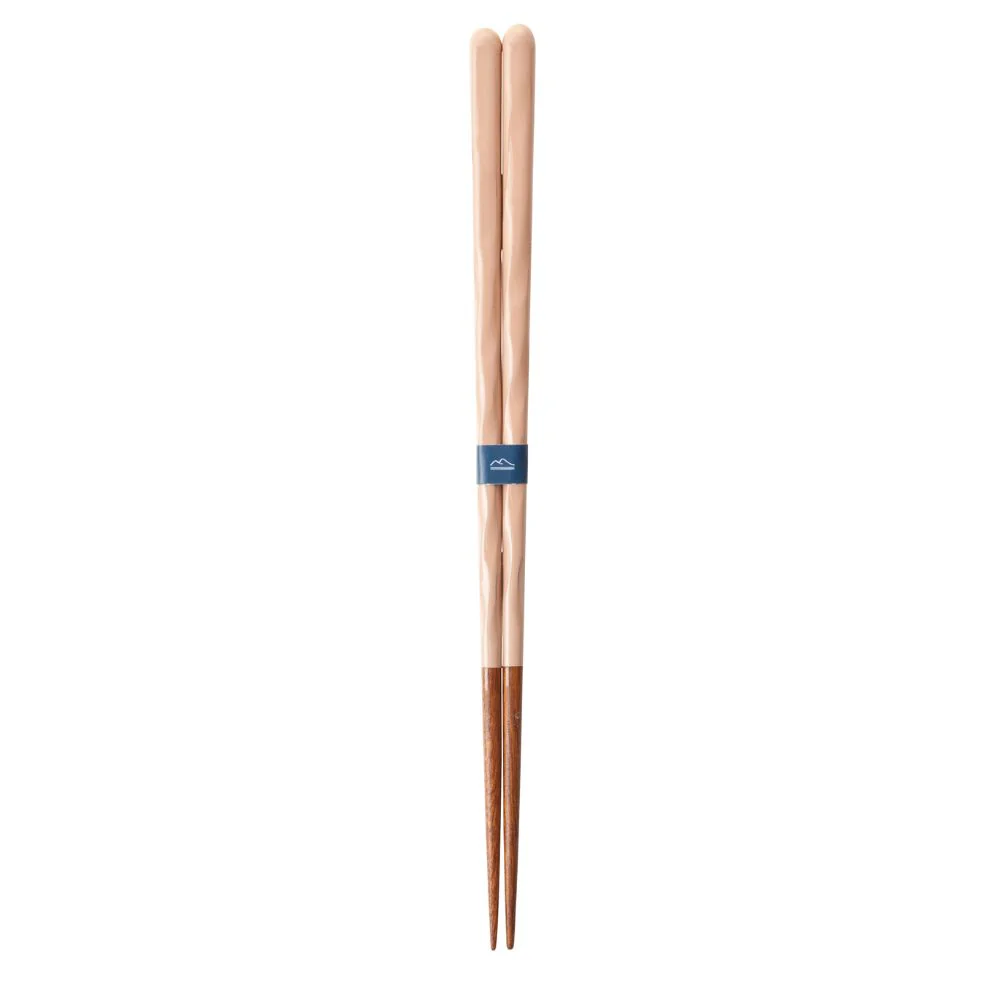 KURABI 2 Pairs Chopsticks Wooden Gift Box Light Green & Light Pink - Image 3