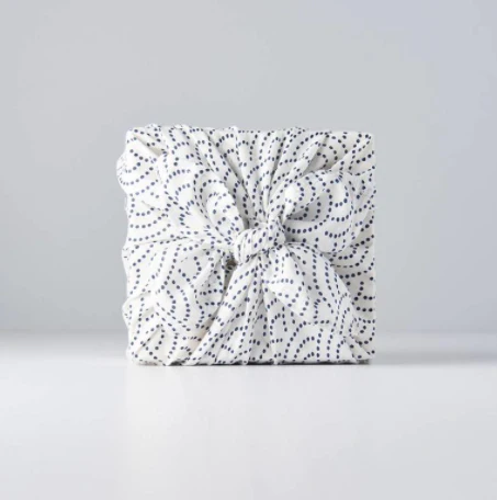 White large Furoshiki wrap white 75cm - Image 3