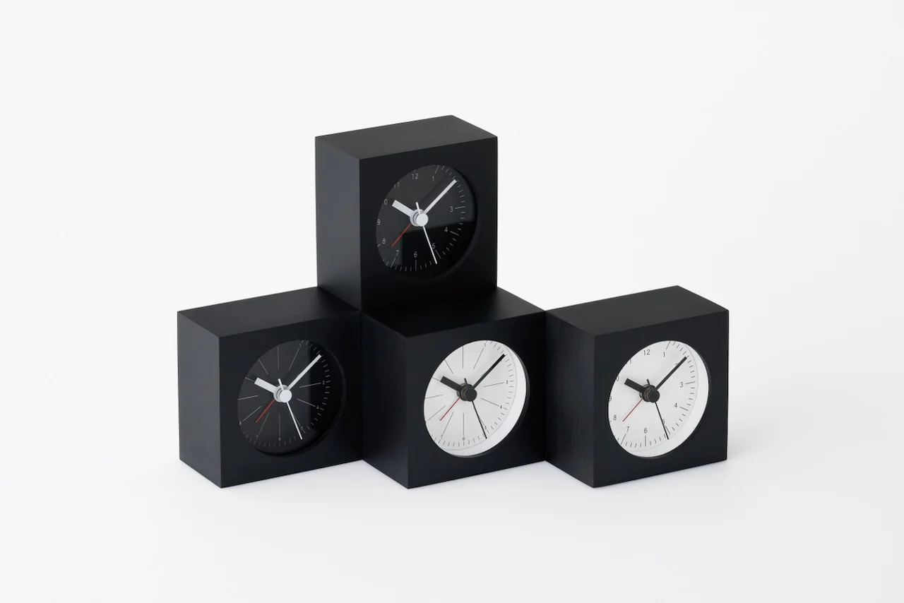 Lemnos City Pop Japanese Designer Alarm Clock - Black - Image 5