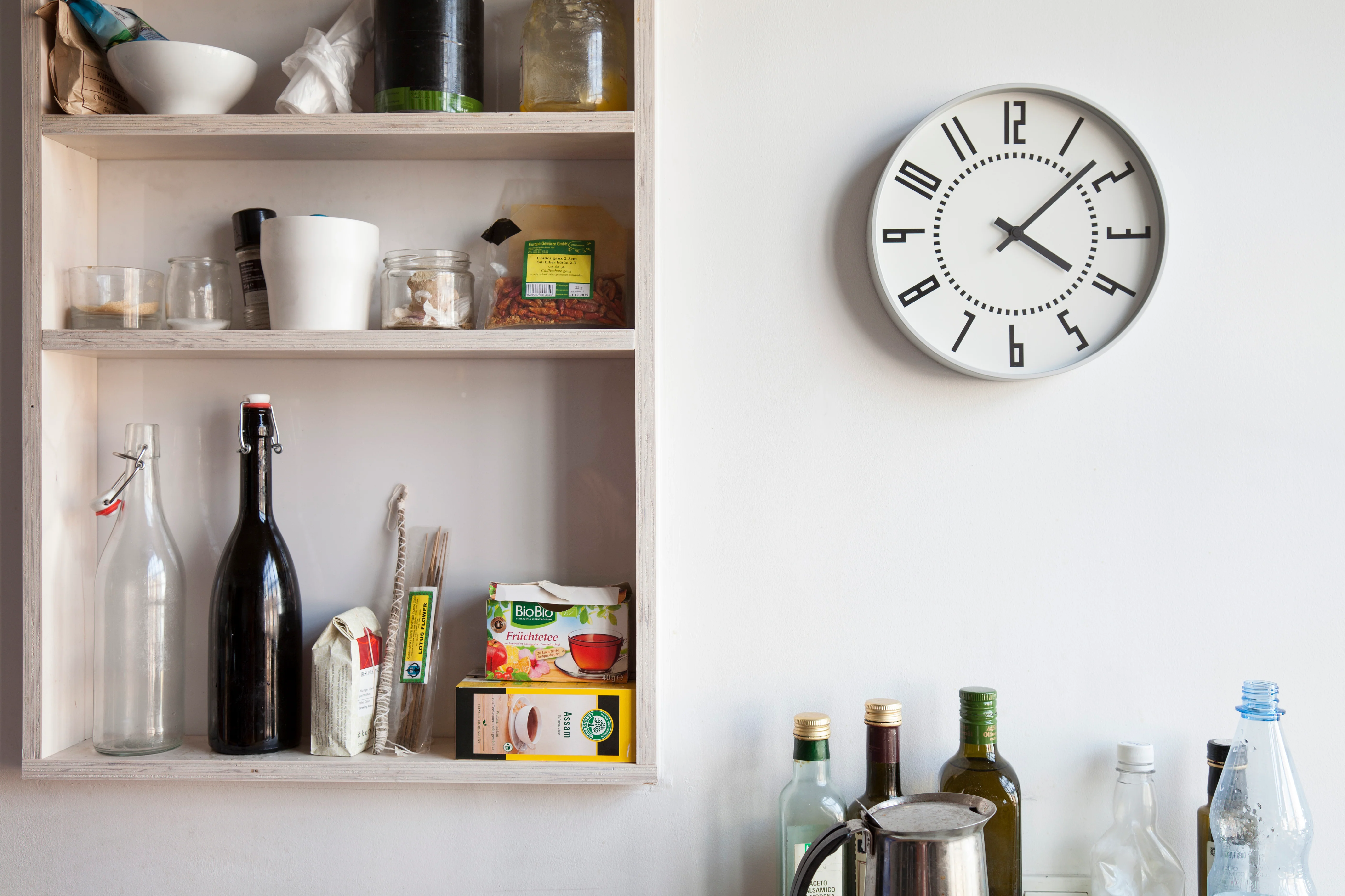 Lemnos eki Japanese Designer Wall Clock - White - Image 4