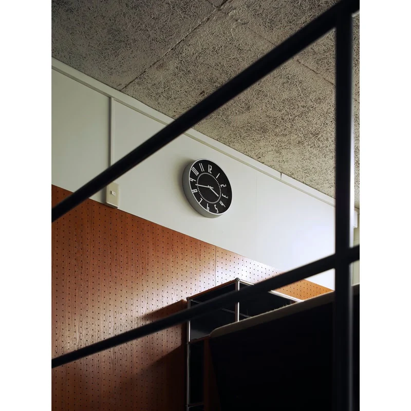 Lemnos eki Japanese Designer Wall Clock - White - Image 7