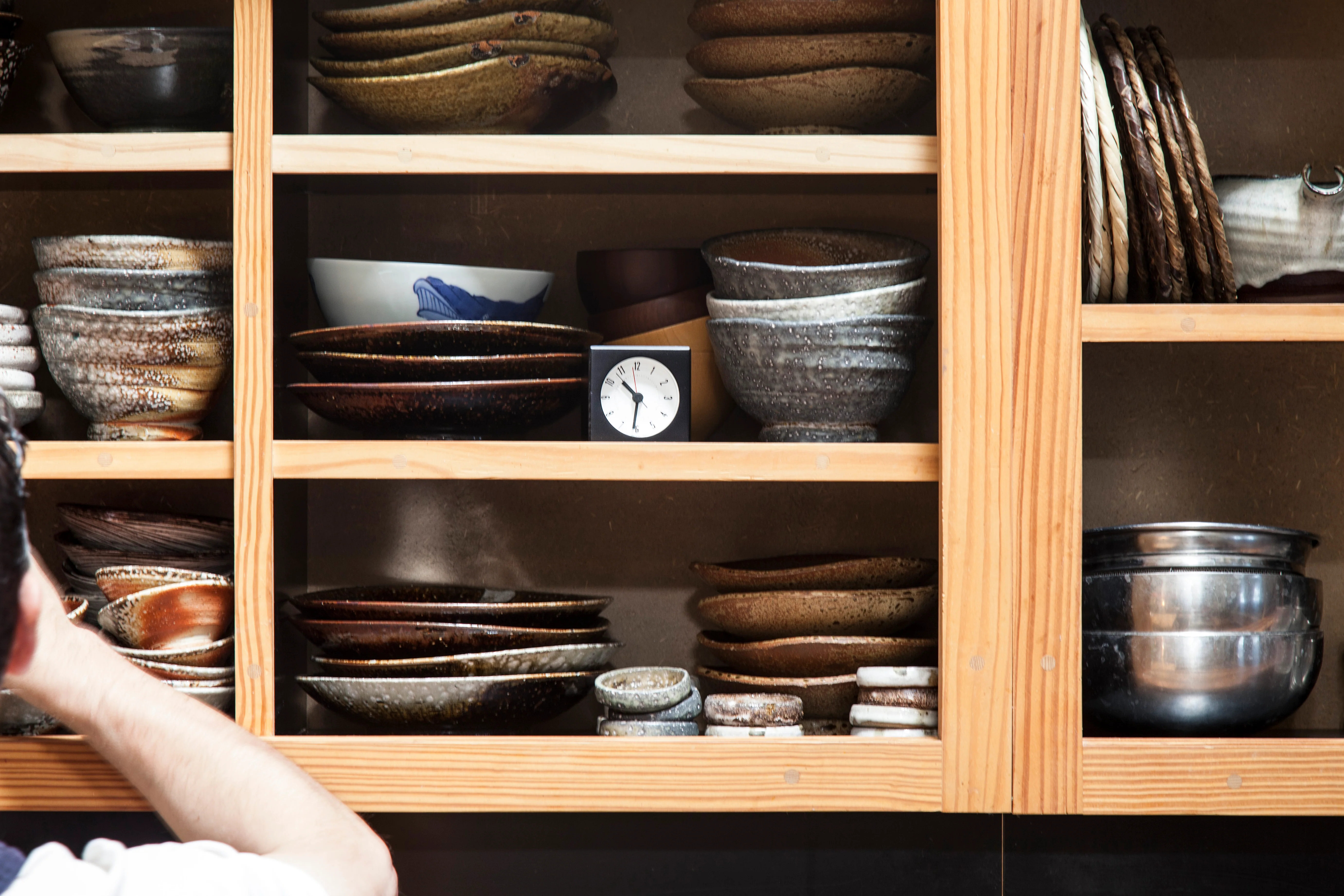 Lemnos Meteor Japanese Designer Alarm Clock - Brown - Image 4