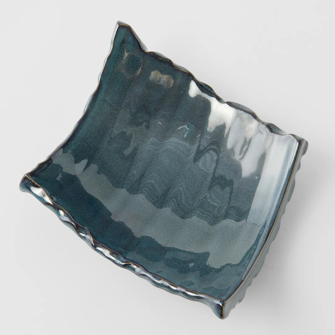 Swept Side Sushi Plate Neptune Glaze 26cm - Image 2