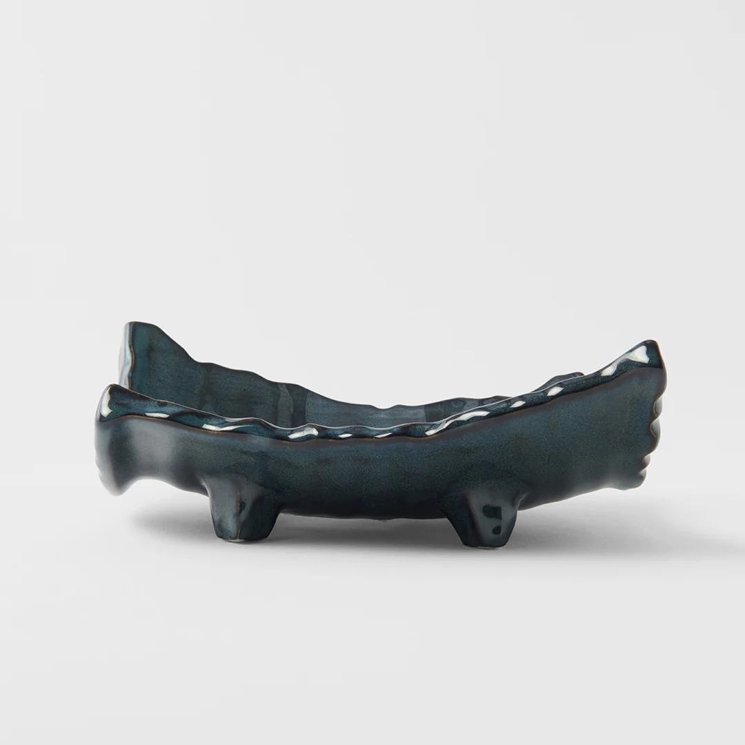 Swept Side Sushi Plate Neptune Glaze 26cm - Image 3
