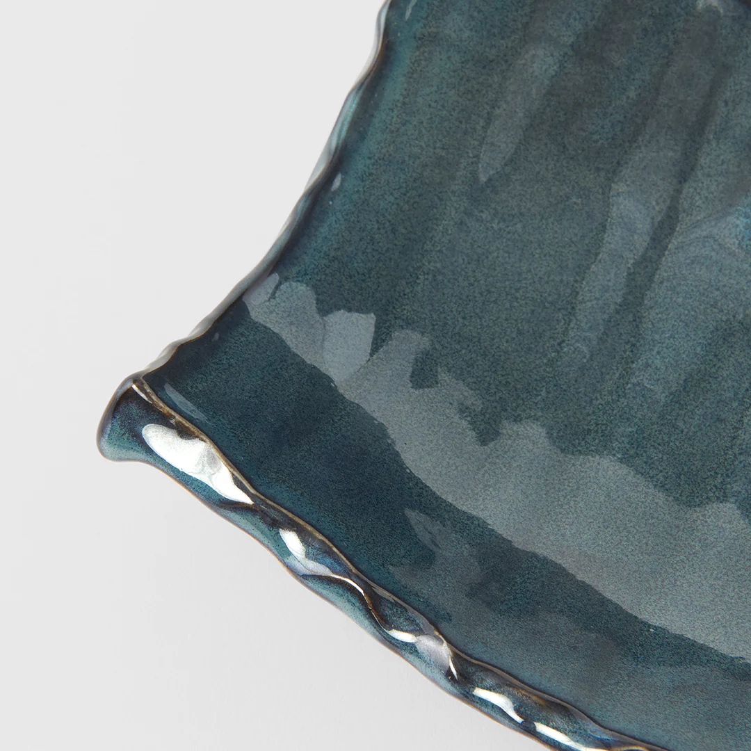 Swept Side Sushi Plate Neptune Glaze 26cm - Image 5