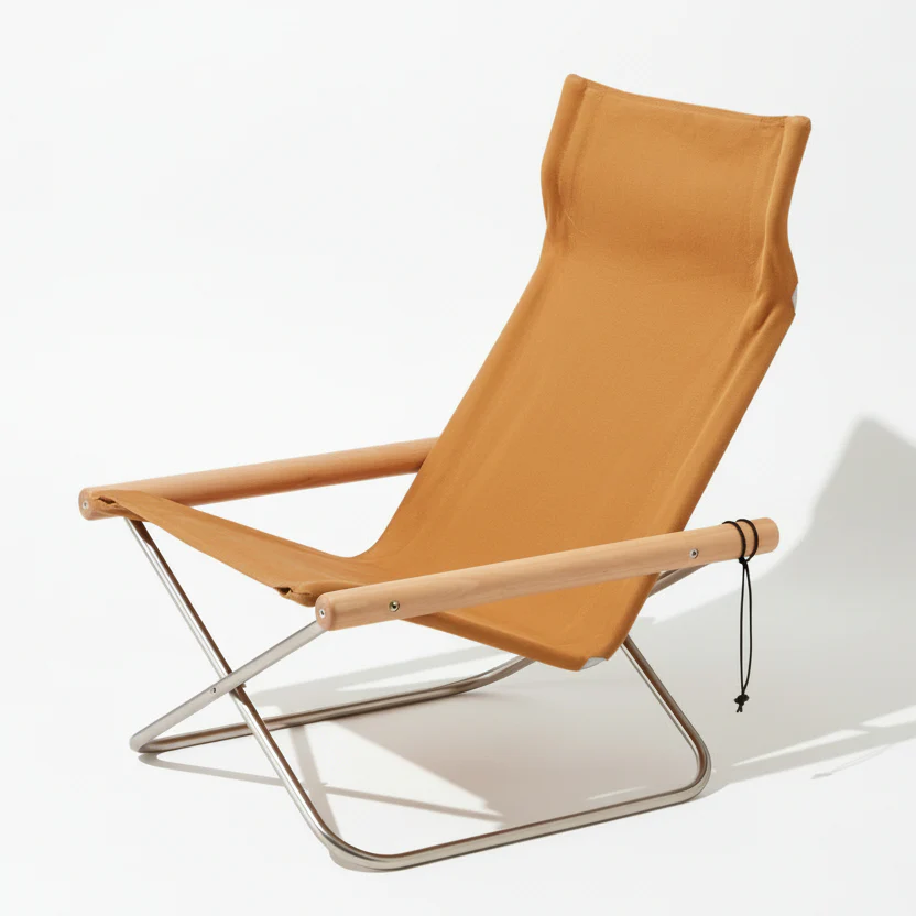 Nychair X Japanese Folding Lounge Chair - Natural Camel