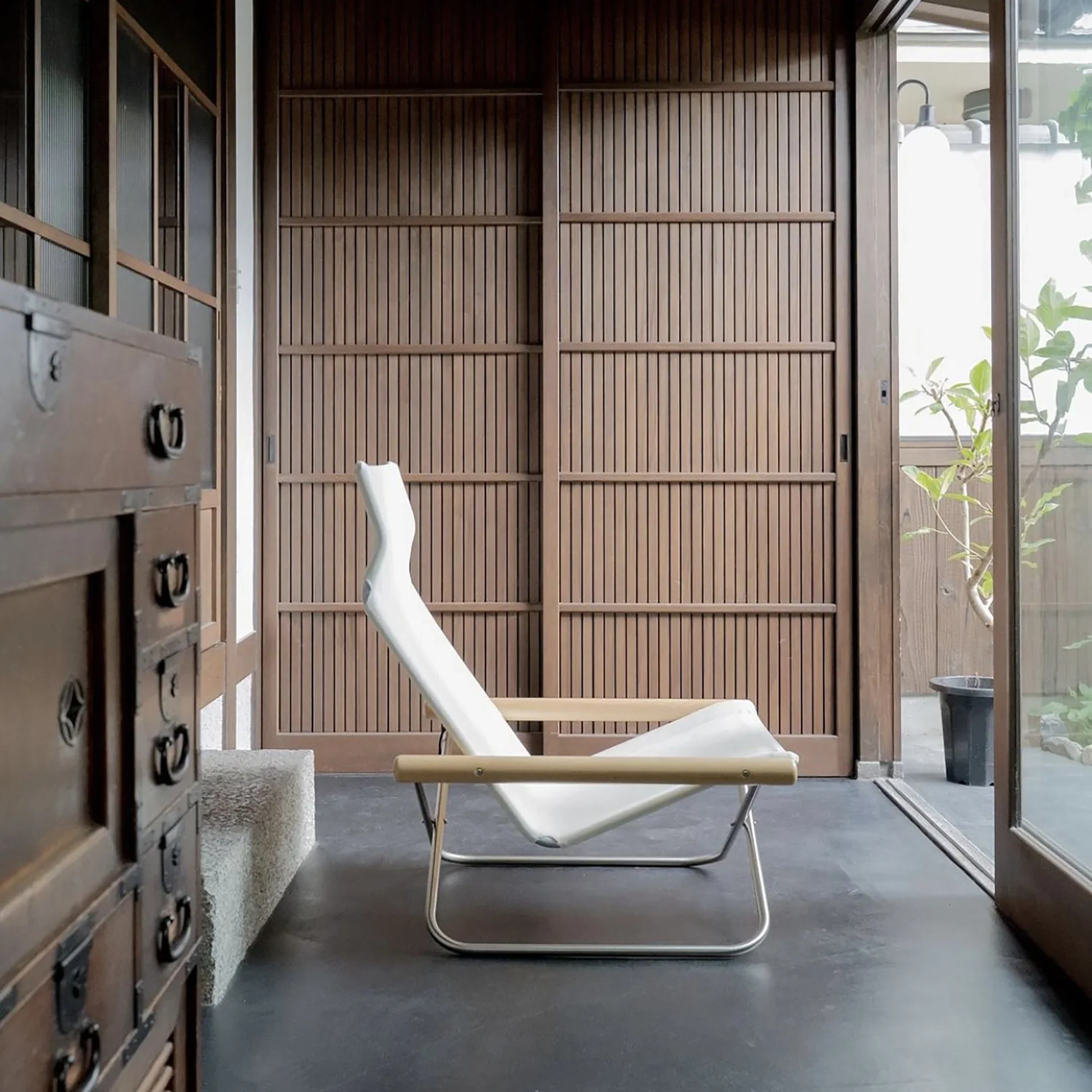 Nychair X Japanese Folding Lounge Chair - Natural White - Image 15