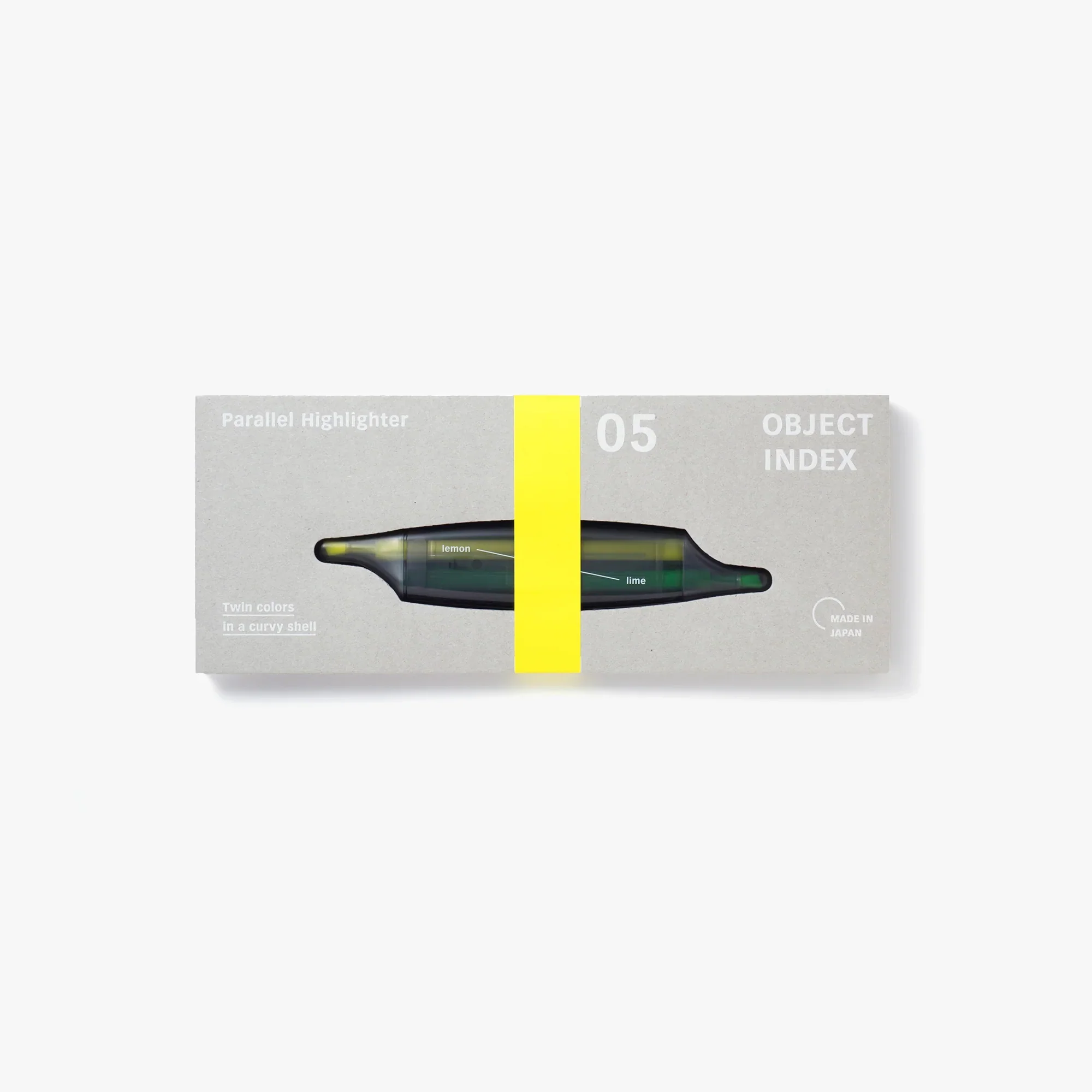 Object Index parallel highlighter lemon-lime