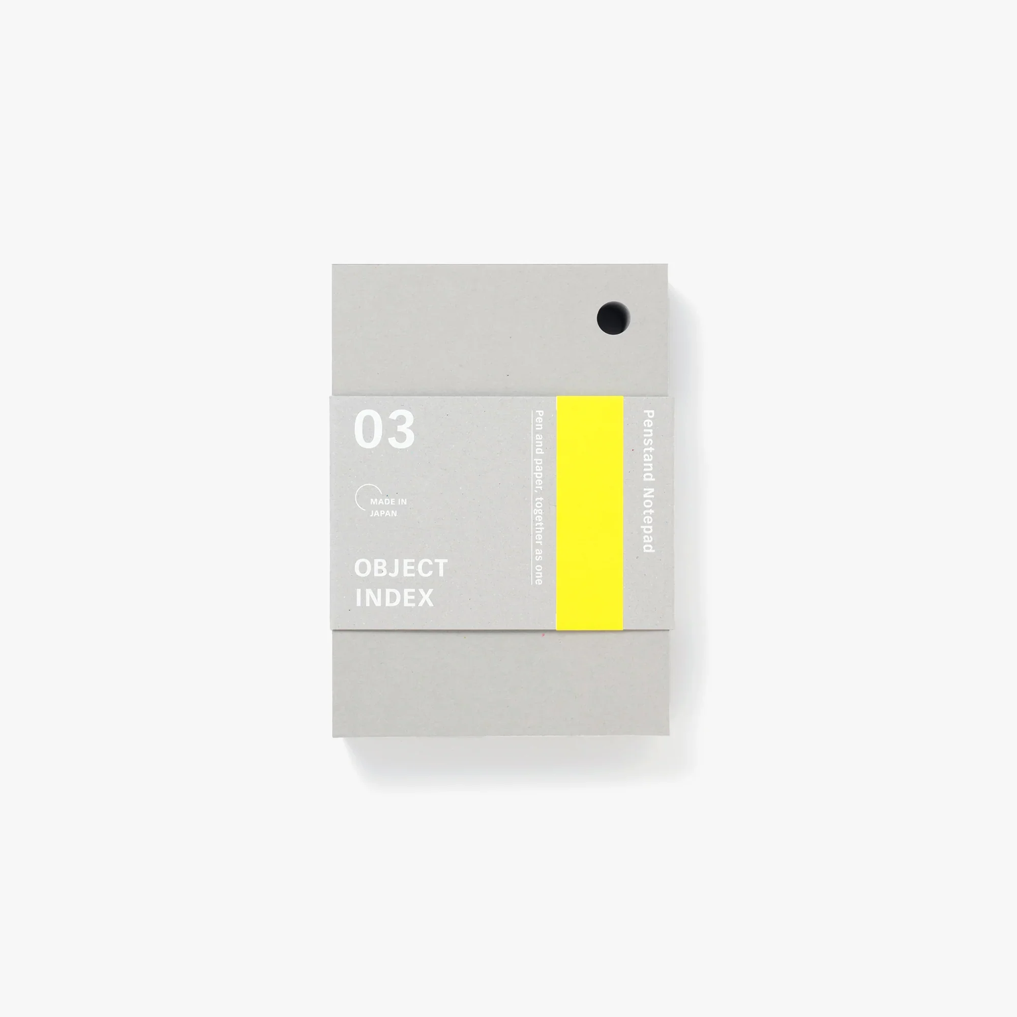 Object Index penstand notepad B7 grey