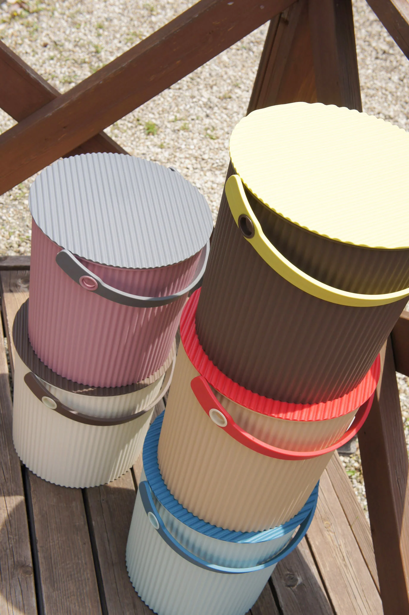 Hachiman Omnioutil L Storage Bucket 10L - Cafe Au Lait - Image 6