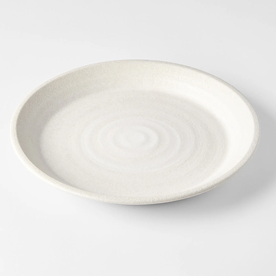 Recycled White Sand high rim 27cm