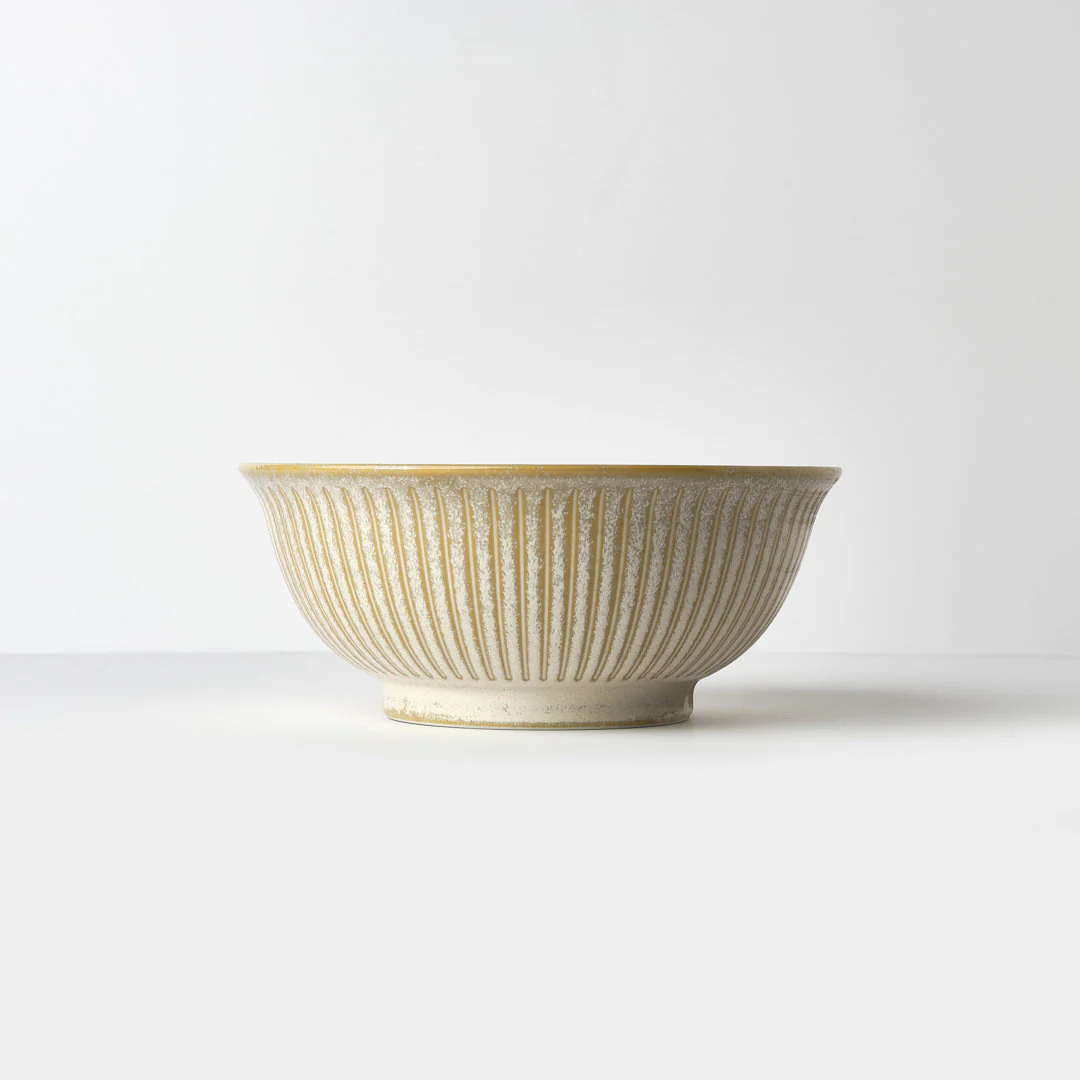 Ridged Alabaster udon bowl 18cm - Image 4