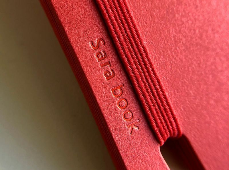 Sara Book Customisable Japanese Design Notebook - Black - Image 3