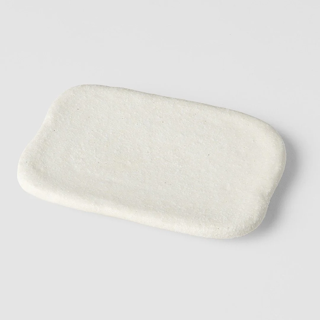 Shell White rectangular slab 16cm