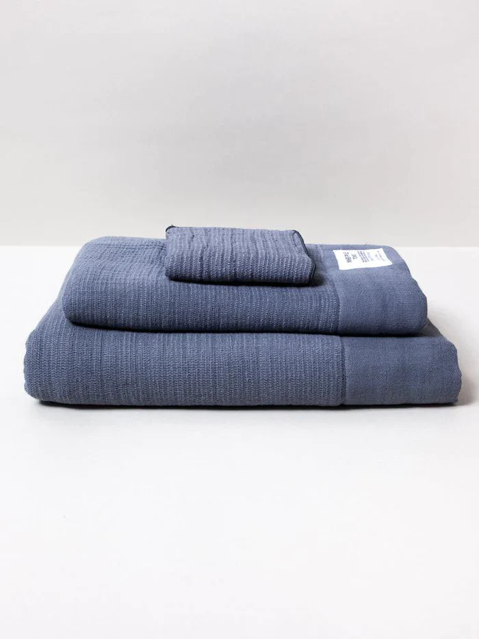 Shinto inner pile face and hand towel charcoal - 29 x 82cm