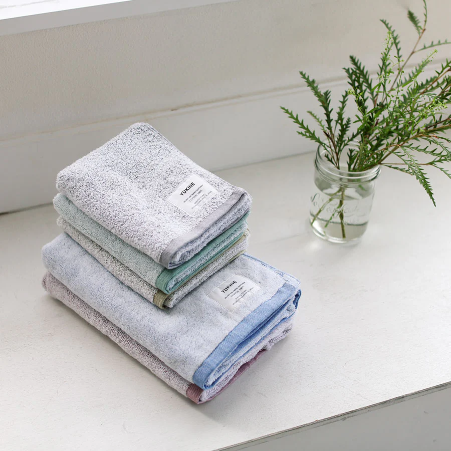 Shinto Yukine face and hand towel green - 33 x 82cm - Image 2