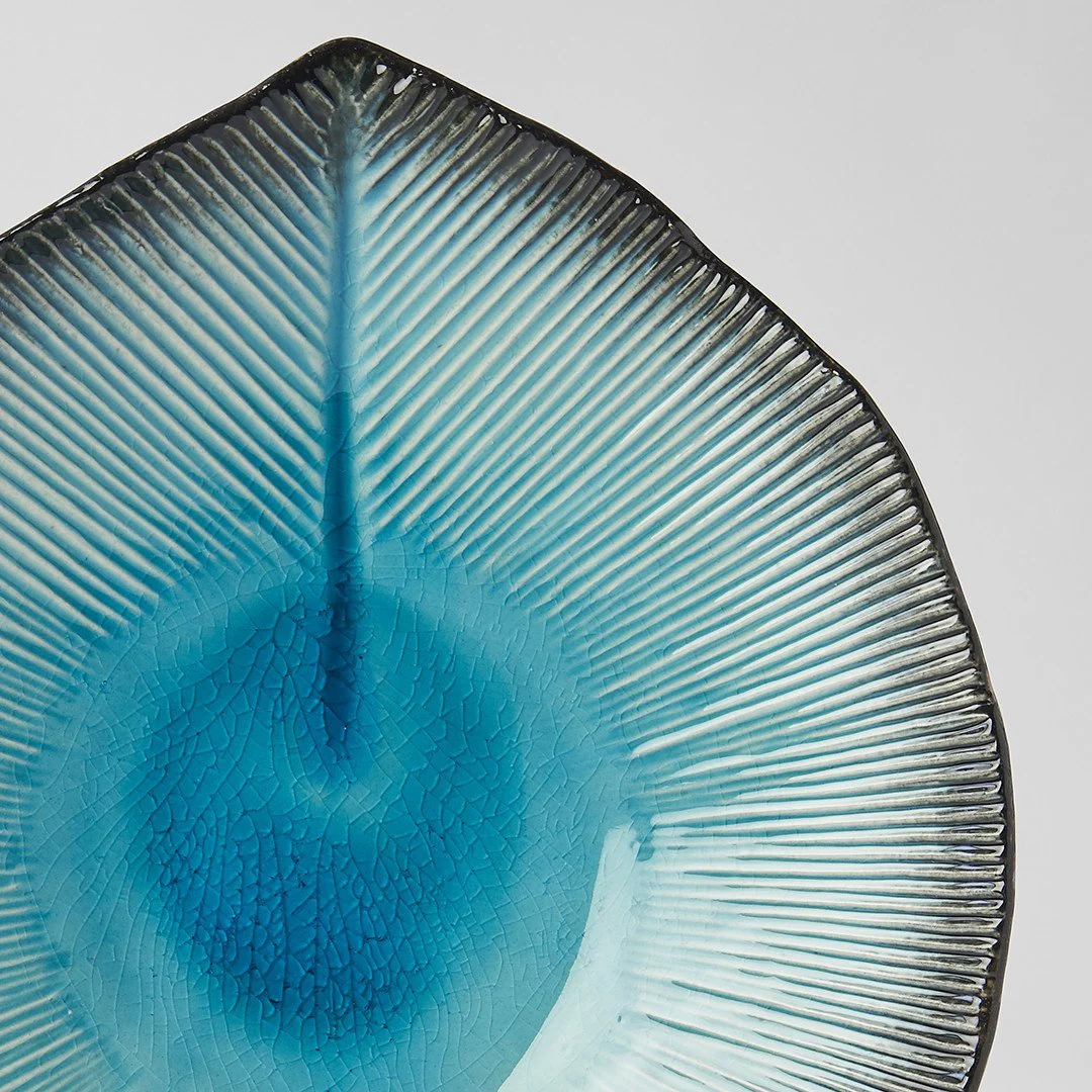 Sky Blue ridged plate 16cm - Image 2