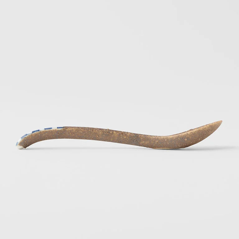 Indigo Checkerboard design small spoon 12.5cm - Image 3
