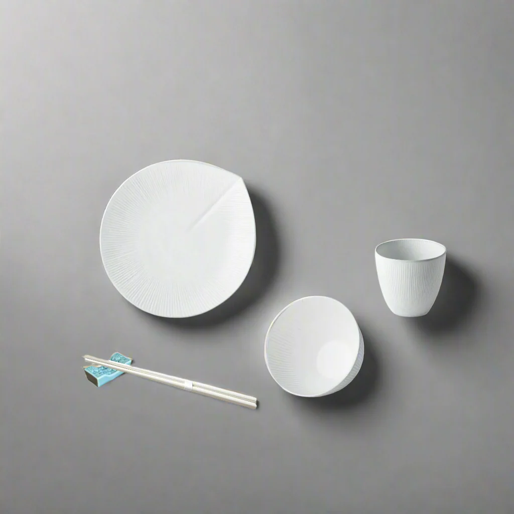 Snow Leaf Dinner set for one 5pcs