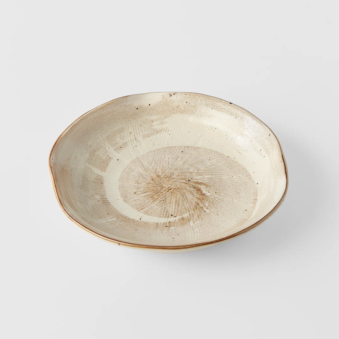 Spiral Sand Organic Tapas Plate 17cm